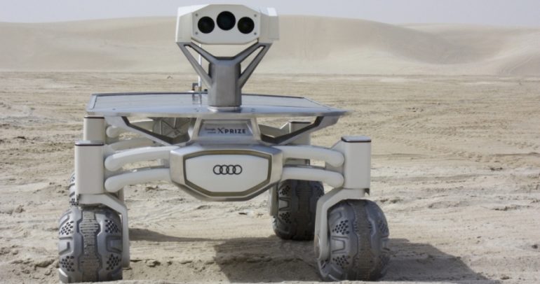 مركبة أودي القمرية Audi Lunar quattro في صحراء قطر